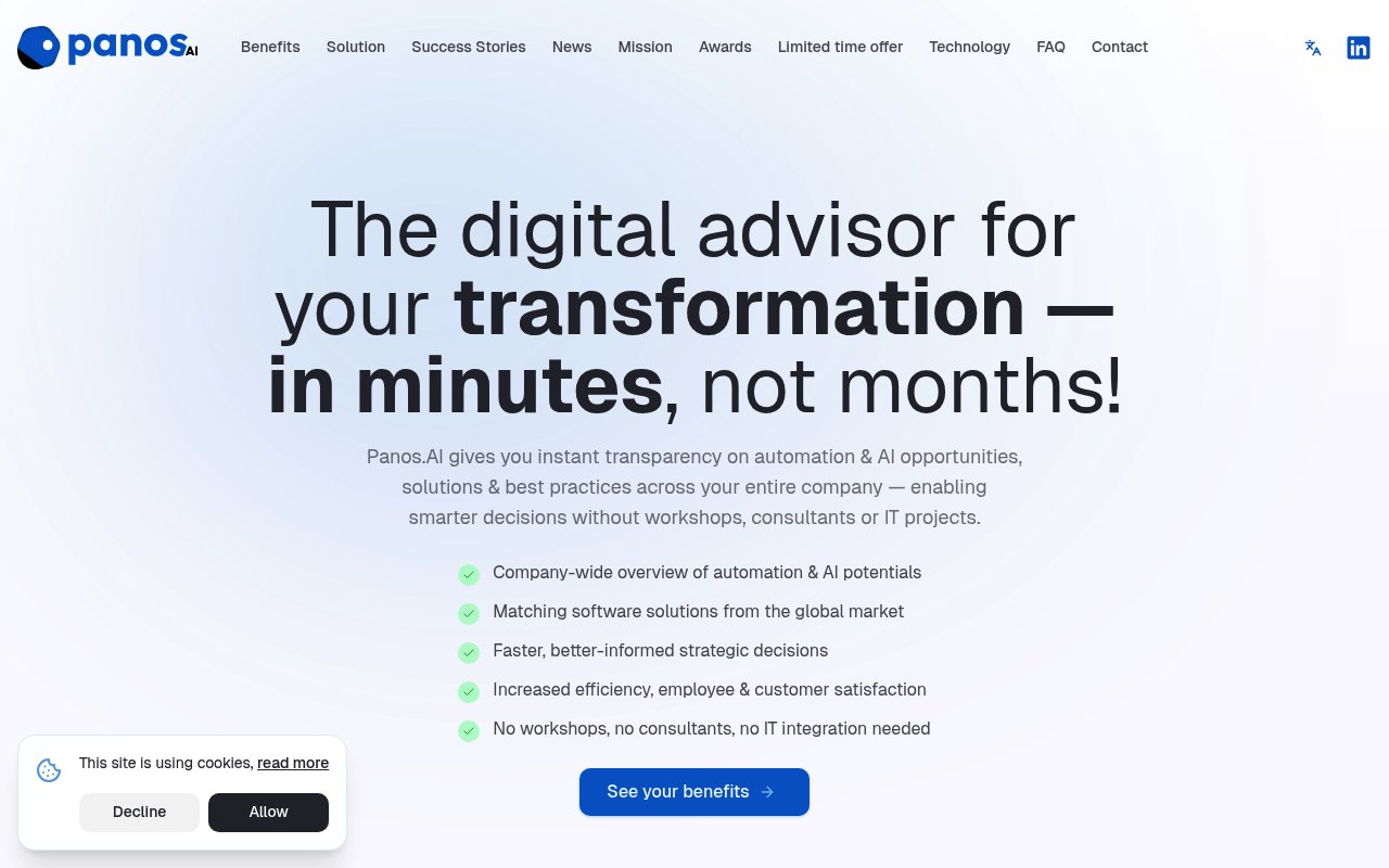 Panos.AI website preview