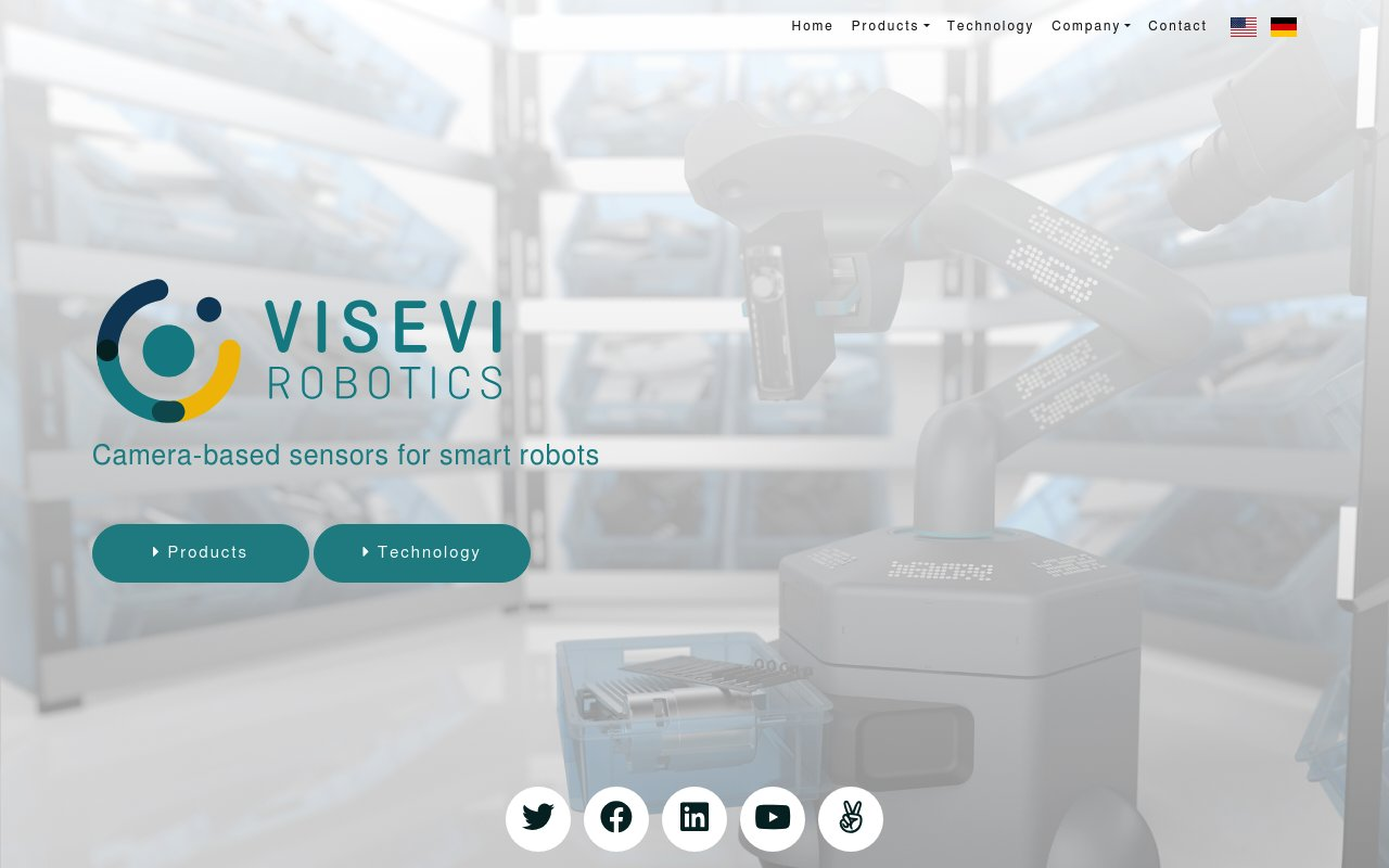 Visevi Robotics GmbH website preview