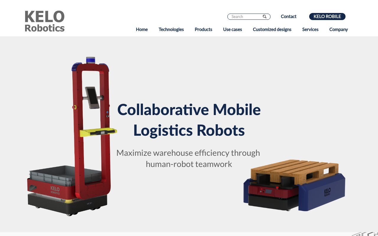 KELO Robotics GmbH website preview