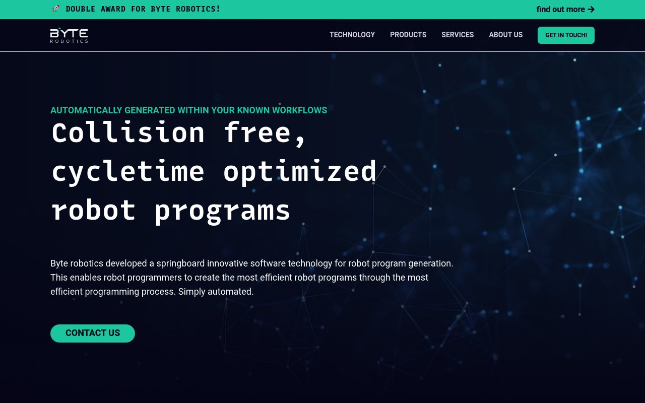 byte robotics GmbH website preview