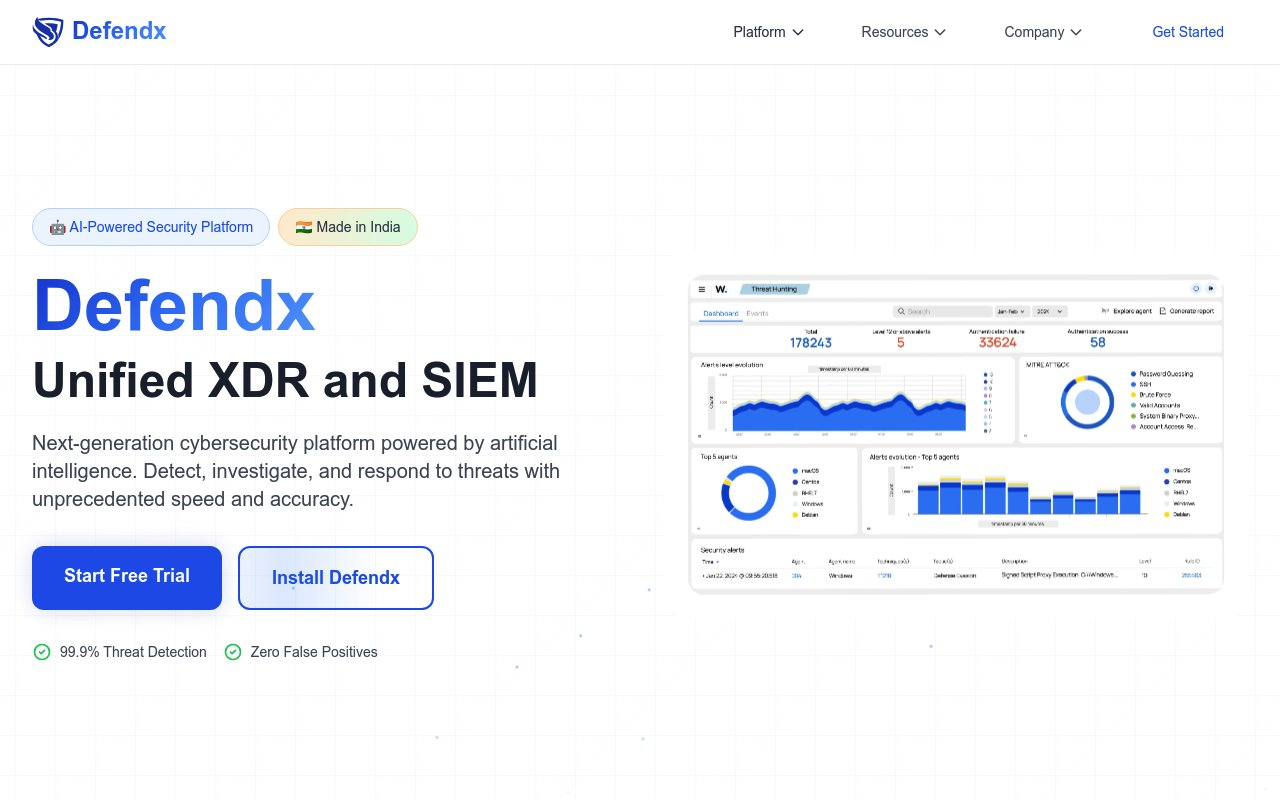 Defendx website preview