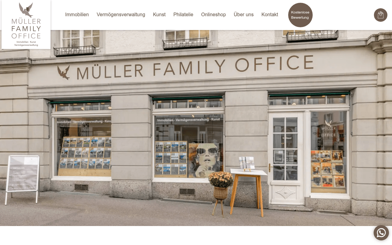 Mueller Family Office website preview