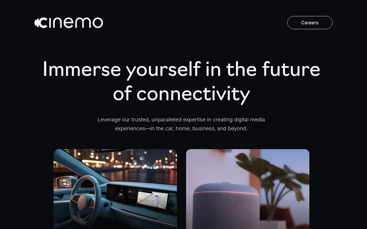Cinemo website preview