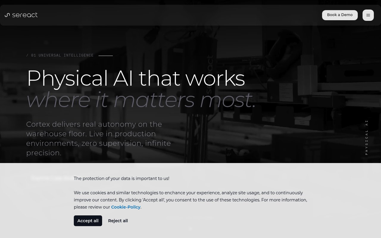 Sereact GmbH website preview