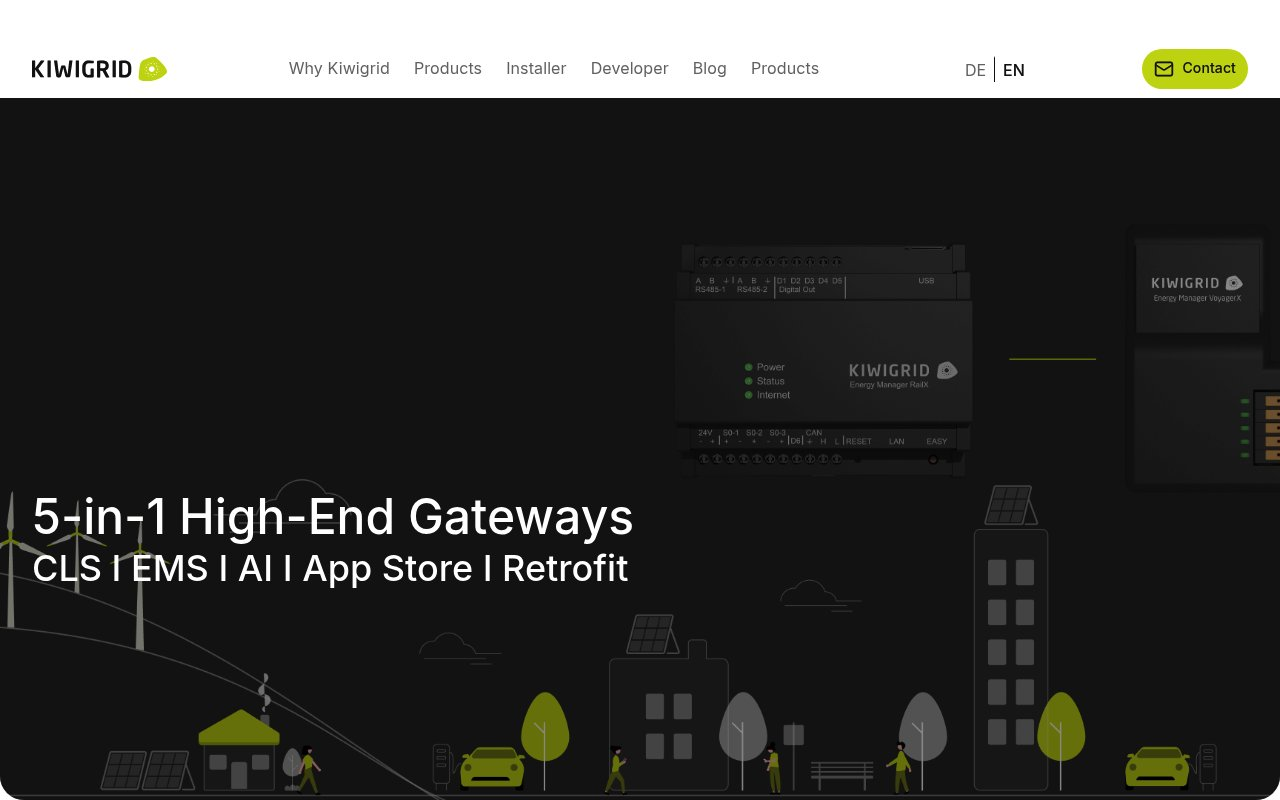 Kiwigrid GmbH website preview