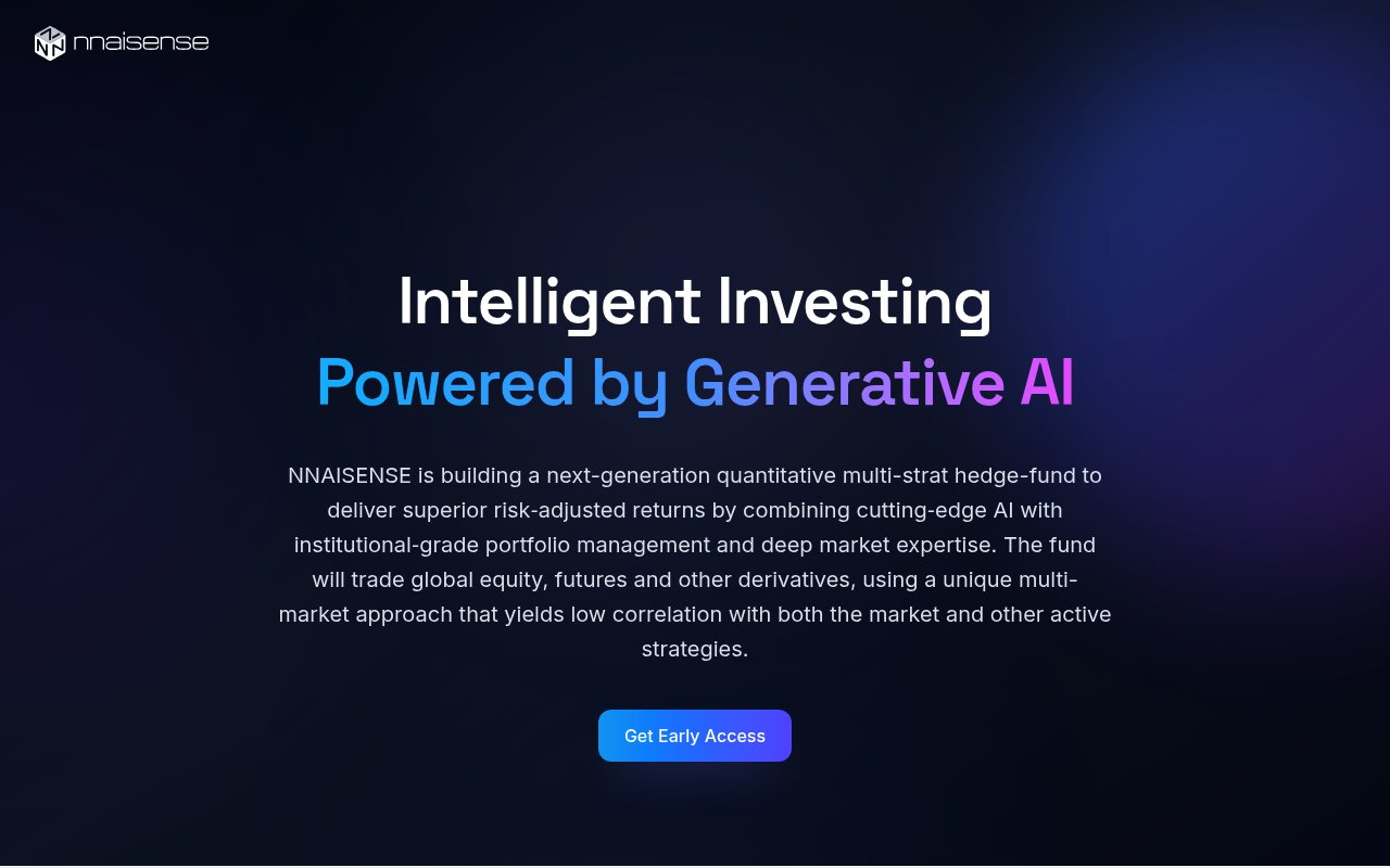 NNAISENSE website preview