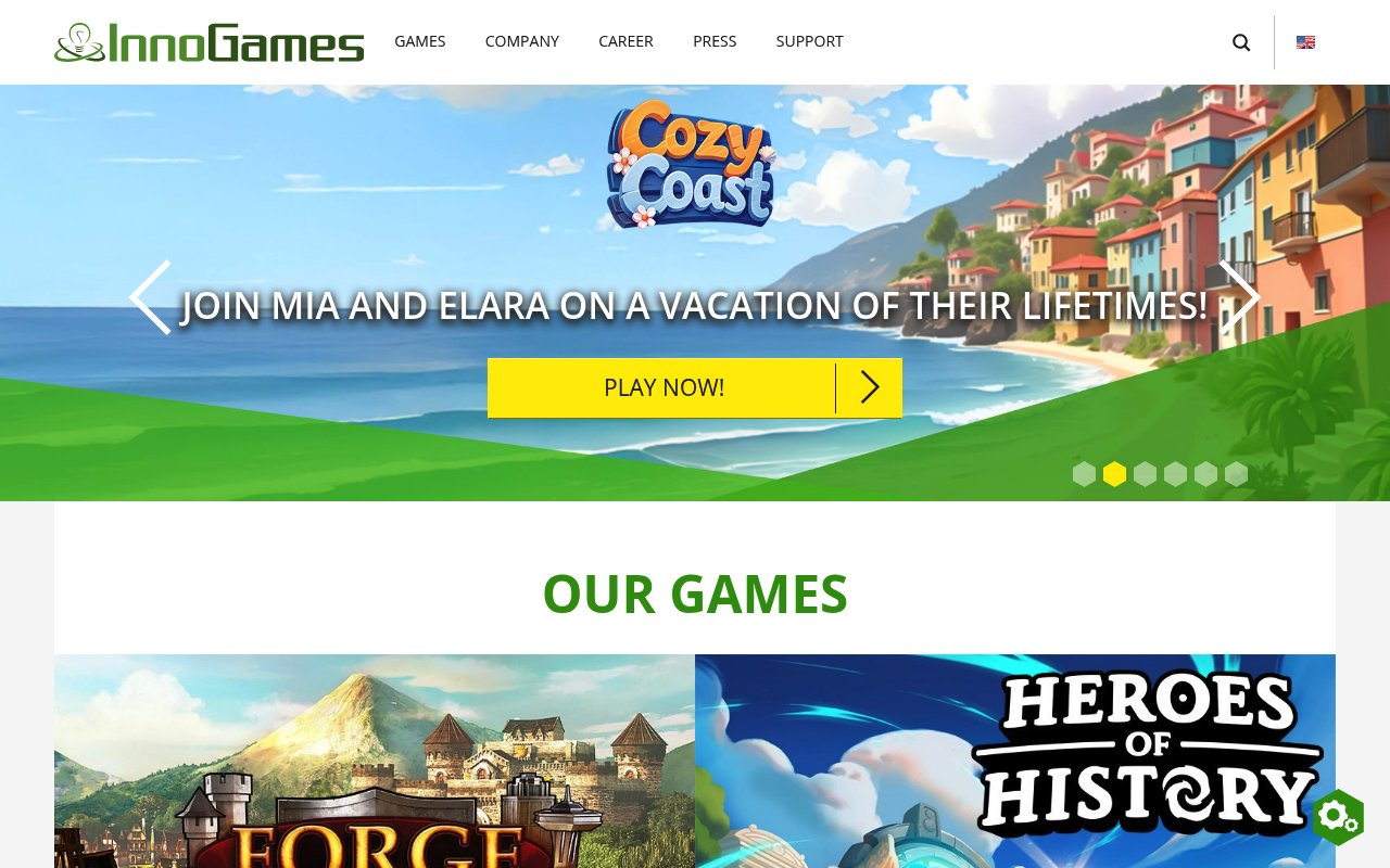 InnoGames GmbH website preview