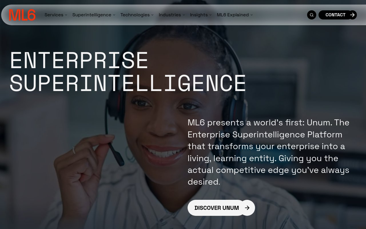 ML6 website preview