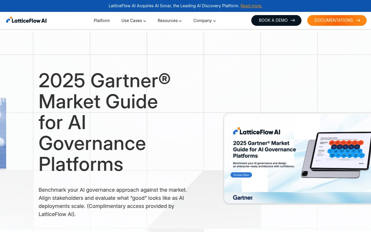 LatticeFlow website preview