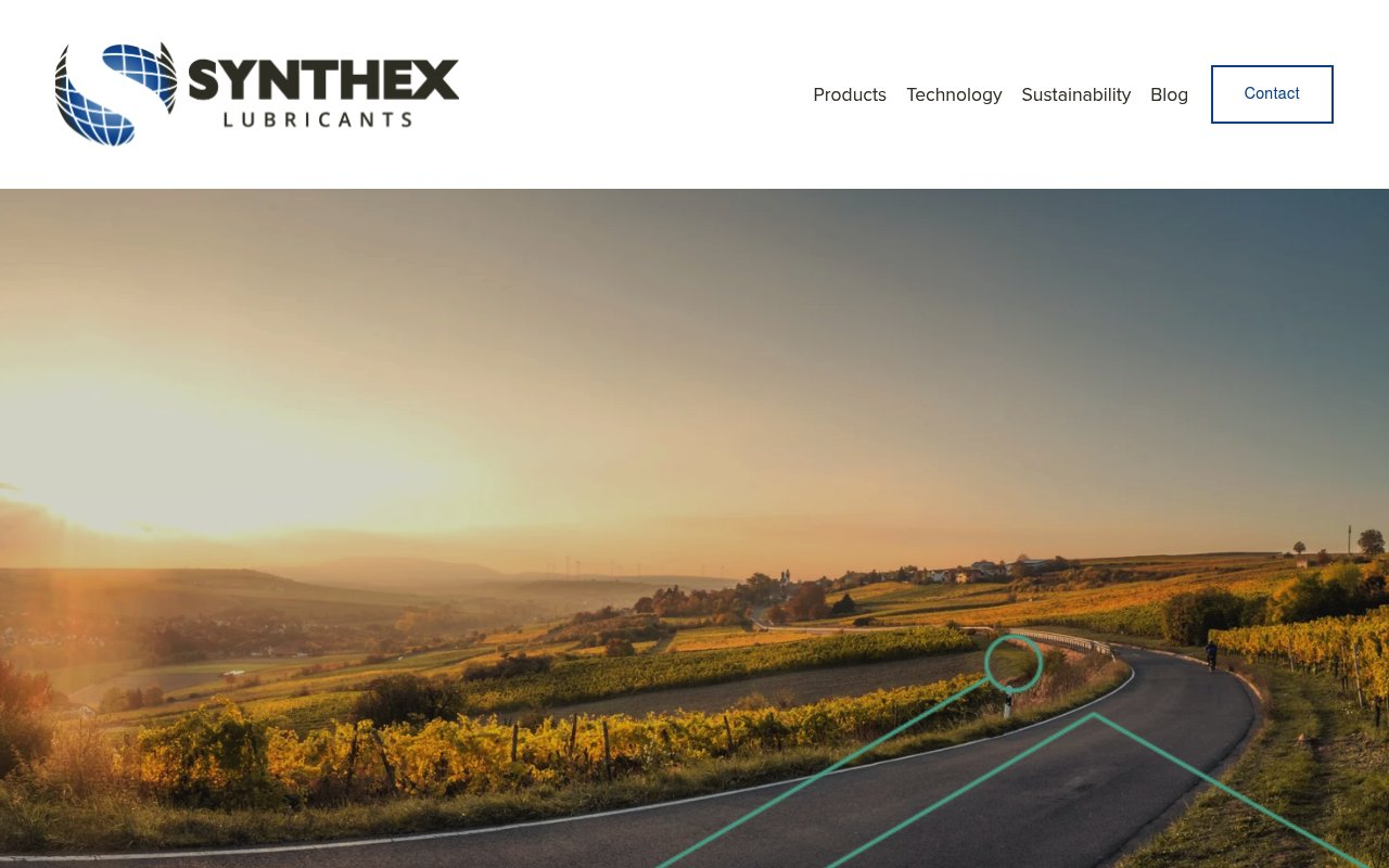 Synthex USA website preview