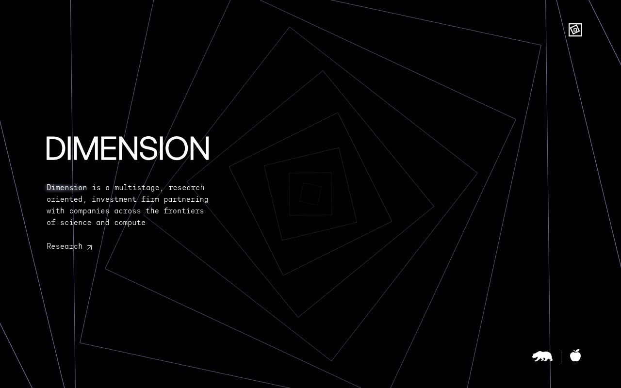 Dimension website preview