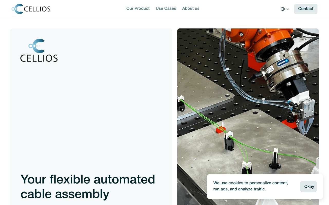 Cellios GmbH website preview