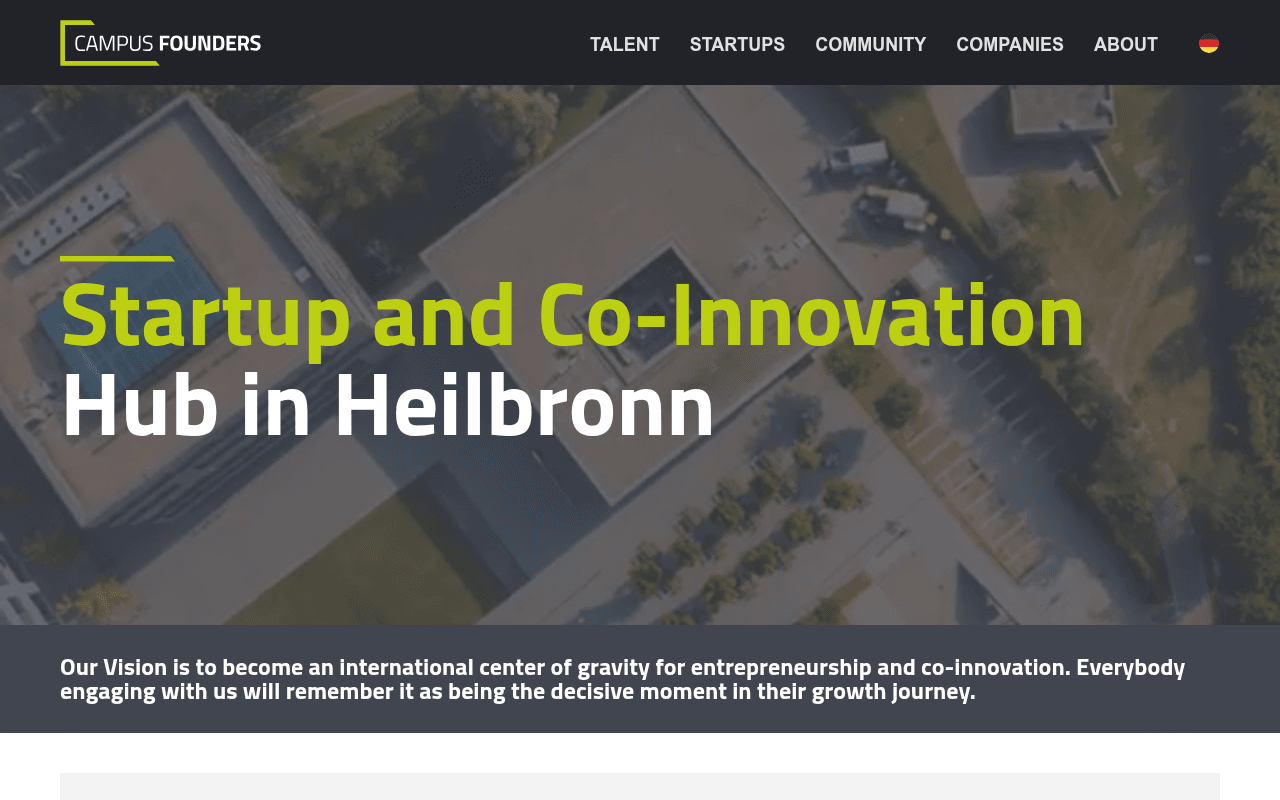 Campus Founders website preview