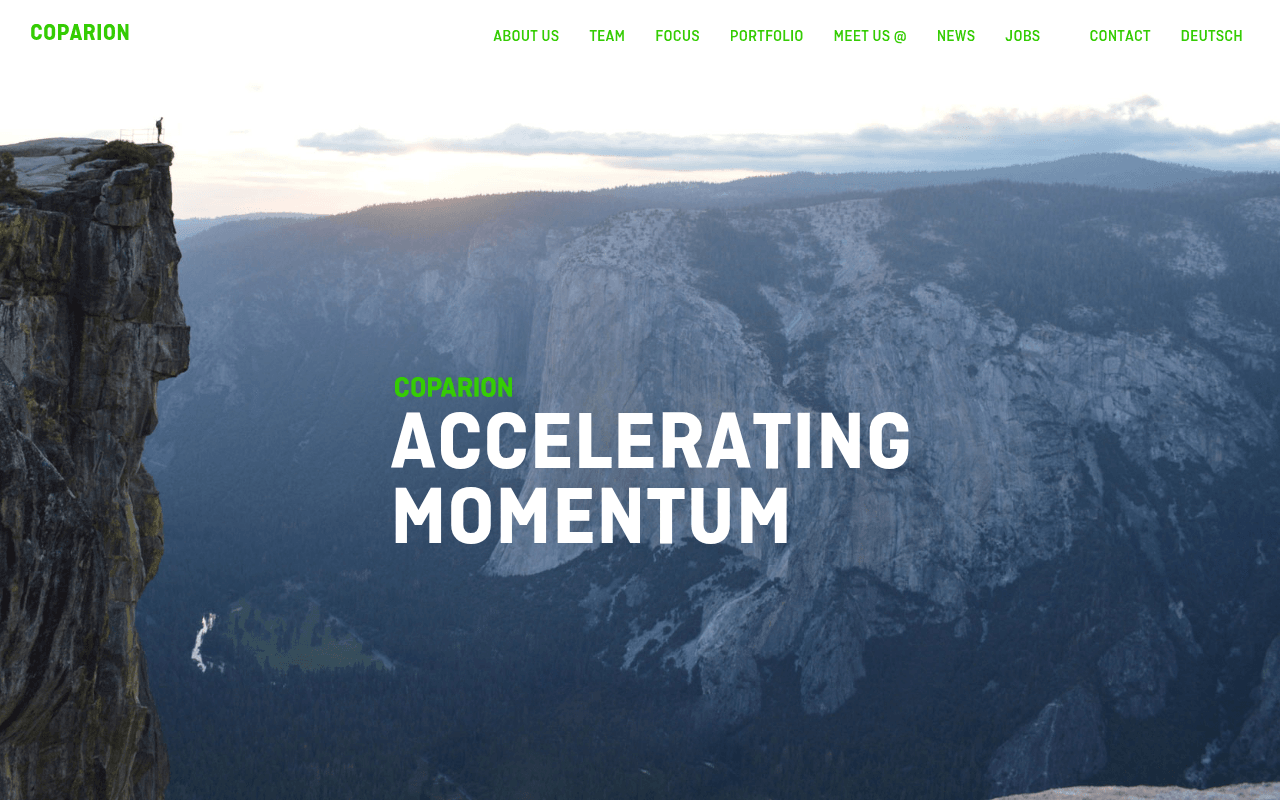 coparion website preview