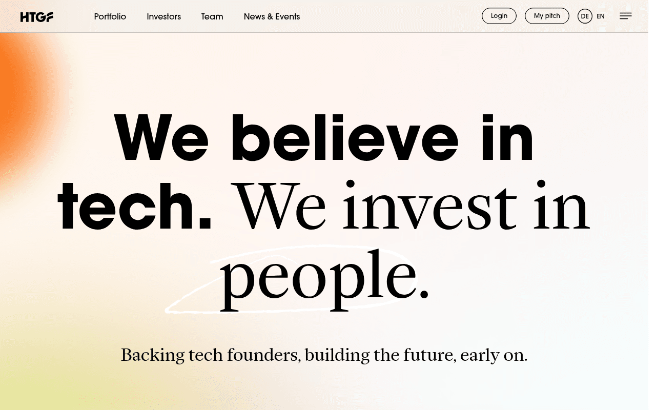 High-Tech Gründerfonds website preview