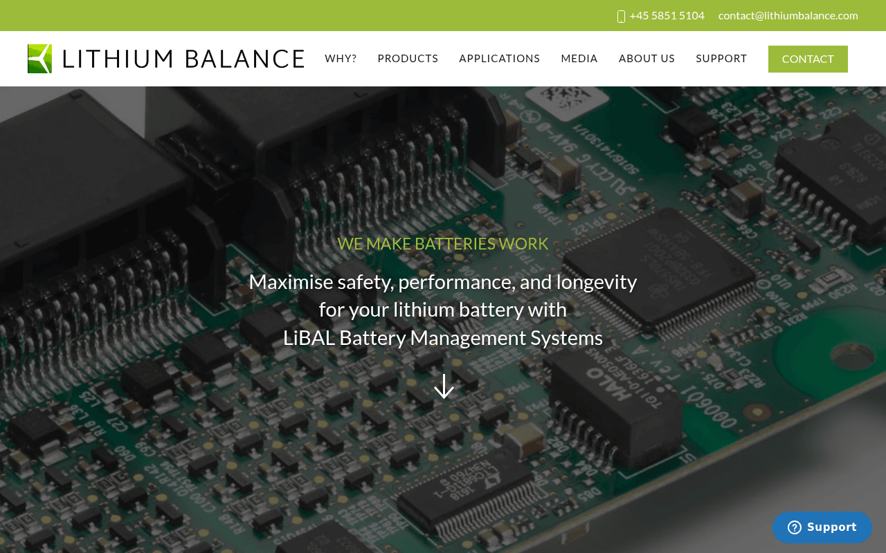 Lithium Balance website preview