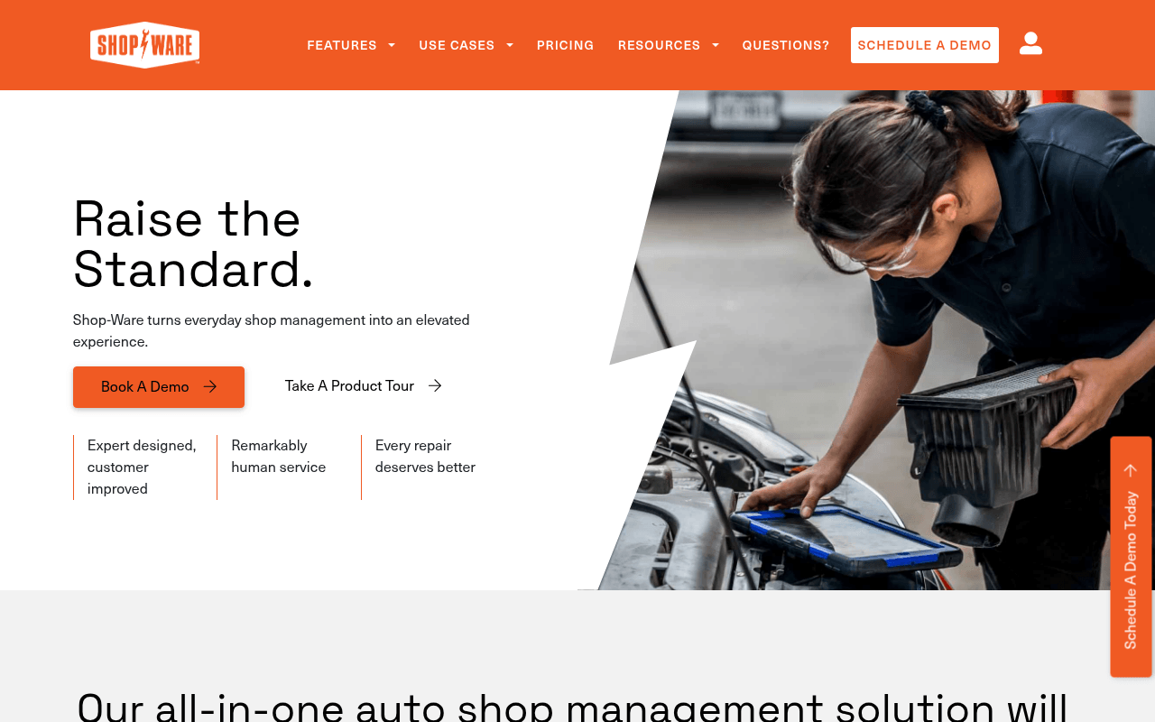 Shopware website preview