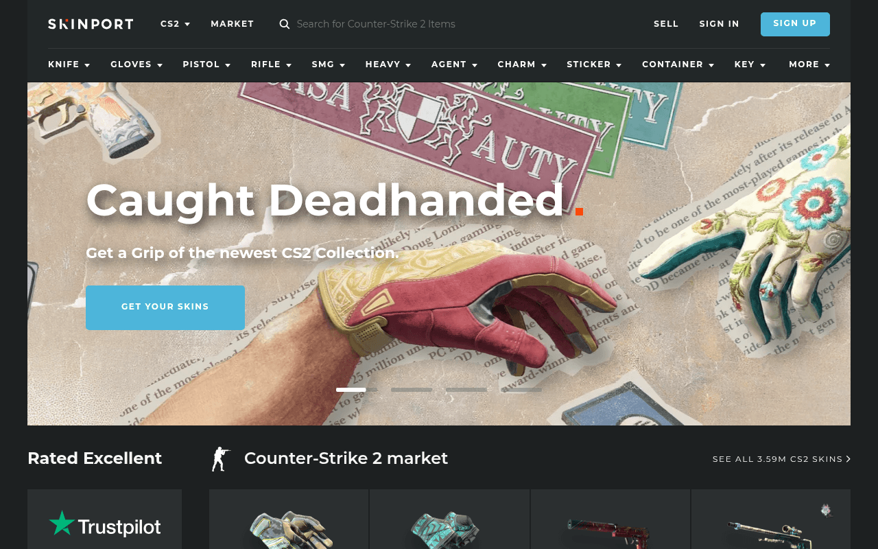 Skinport website preview