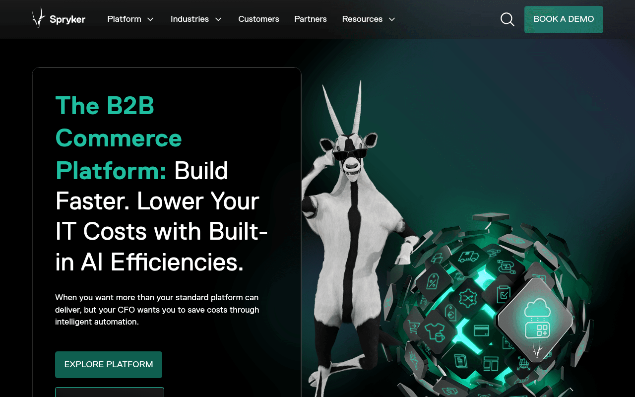 Spryker website preview