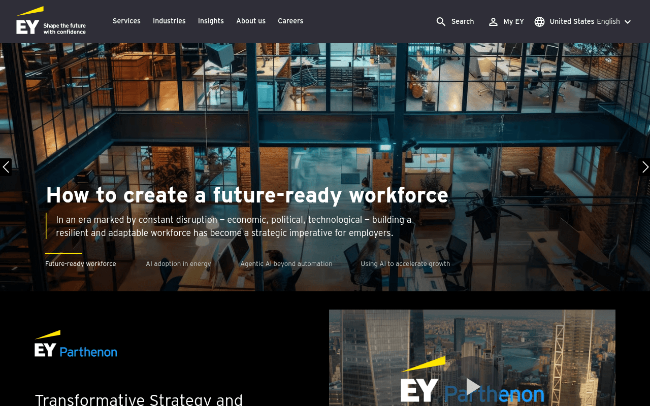 Startups | EY - Deutschland website preview